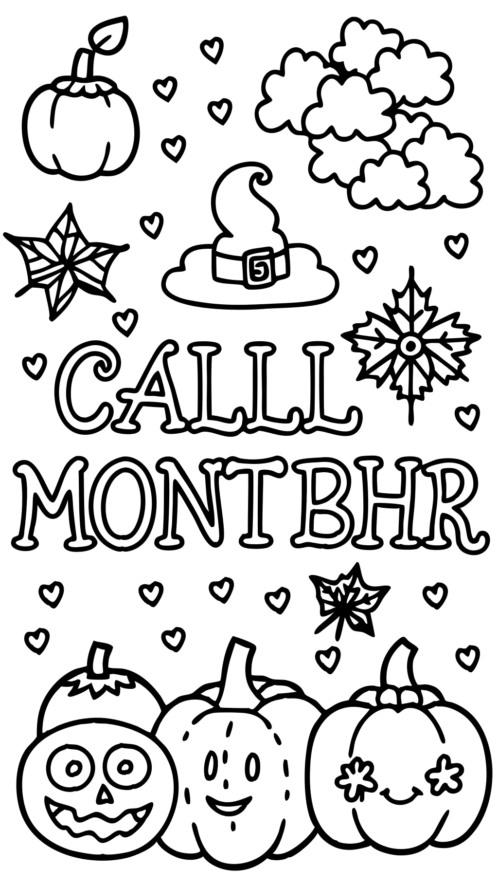 coloring pages months